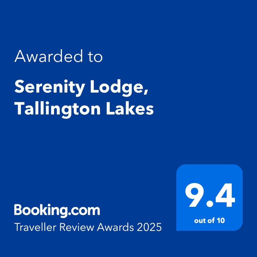 Award Winning Serenity Lodge With Outstanding Lakeside Views From The Hot Tub , At Tallington Lakes Leisure Park, Stamford Ngoại thất bức ảnh